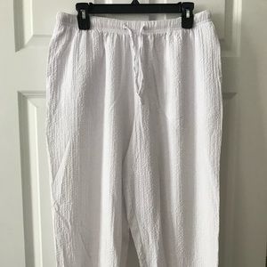 J Bee gauze crop pant white Size large